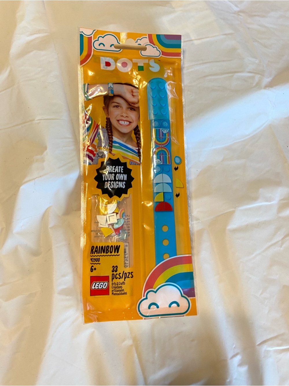 Lego DOTS Blue Rainbow Slap Bracelet Kit